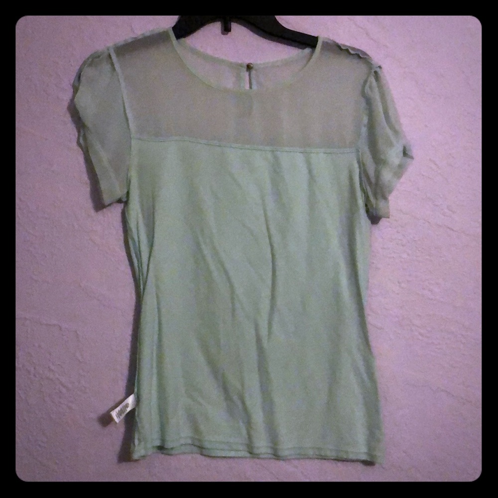 Mint colored Express top